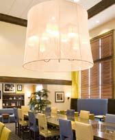 Breakfast serving area: decorative pendants must be incorporated in new construction properties and