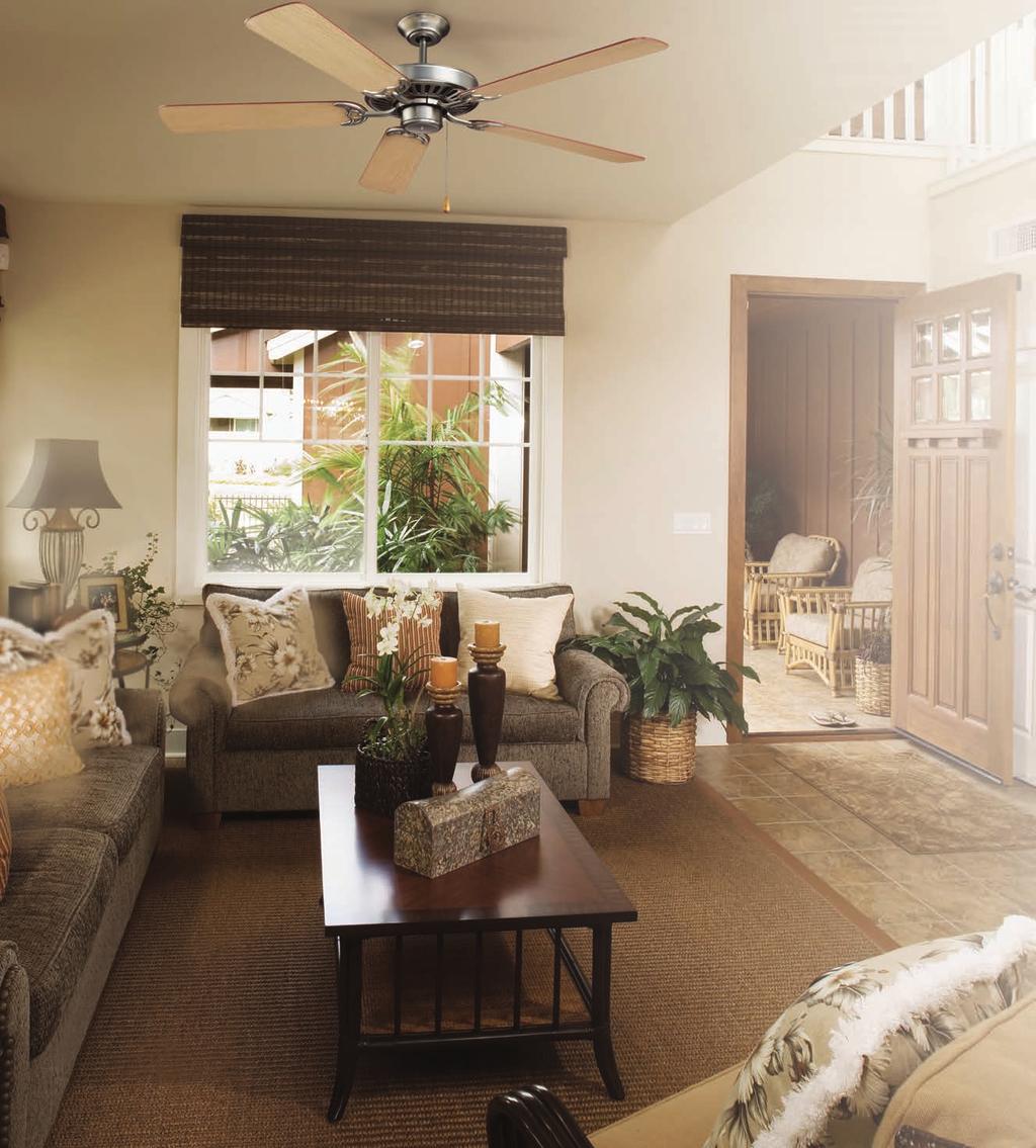 CFS - STANDARD SERIES CEILING FANS When a song is called a standard, it s meant to reflect its timeless reach and classic style. NuTone 52" Standard ceiling fans are no exception.