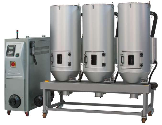 Dehumidifiers D SERIES Maguire D series desiccant dryers are designed to remove moisture absorbed in hygroscopic thermoplastic granular materials.
