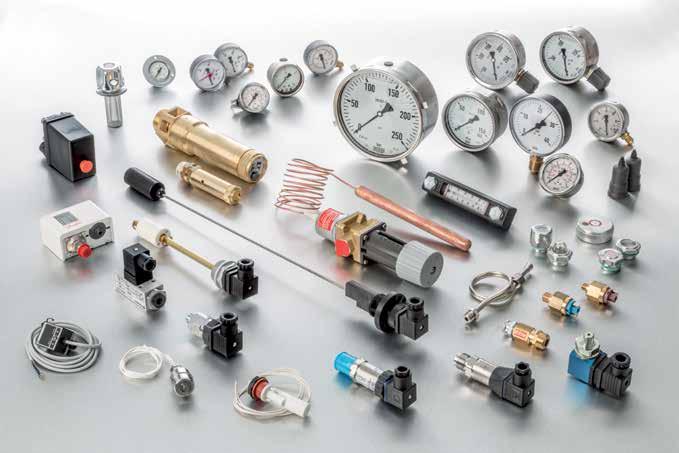 INSTRUMENTATION and CONTROL FITTINGS Pressure gauges Glycerin-filled gauges Digital pressure gauges and pressure transmitters Digital indicators