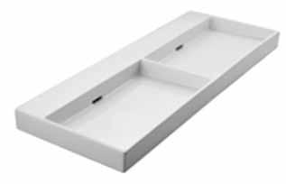 Countertop/ Wall Mounted Wash Basin without Overflow [Required Waste Adaptor BDP-WBB-303] 700 x 450 x 80 mm