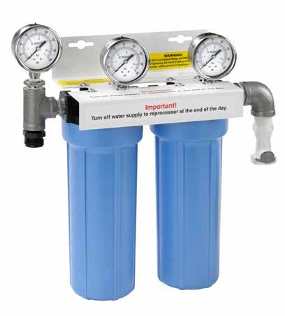 40-60 PSI must be seen at this Post Filter Gauge If not, but the pressure is correct at the # 3 gauge, check the pressure drop. Greater than 5 PSI, the filters need to be changed.