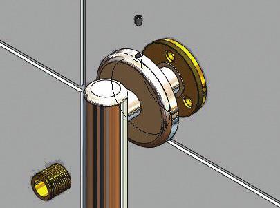 Mark the position of the top flange on the wall by tracing the outline of the flanges. TIP: Use a level for vertical alignment. 2.