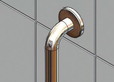 Attached the rail using a single top screw loose enough to be able to rotate rail. See IMAGE 10 6. Carefully remove the bottom covering flange for access to the bottom base. 7.