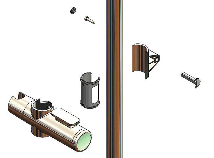 SEE IMAGE 13 Note: Slider is supplied attached IMAGE 12 Side Covers Screws Side Body IMAGE 13 handheld shower to suit wall bar or grab rail OUTLET FOR SP273 AND SGR023 SERIES 1.