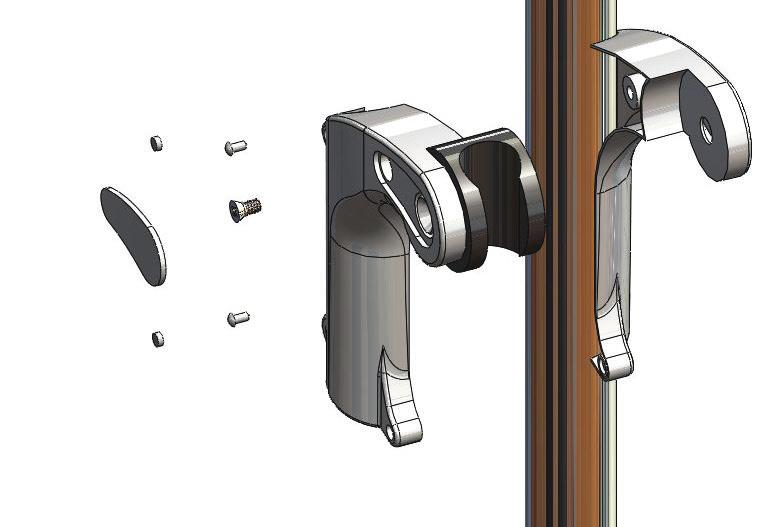 Make sure the outlet point is sitting squarely in the downward position. See IMAGE 14 SHOWERHEAD FOR SP273 AND SGR023 SERIES 1. Place flow controller into the base of the hand held shower.
