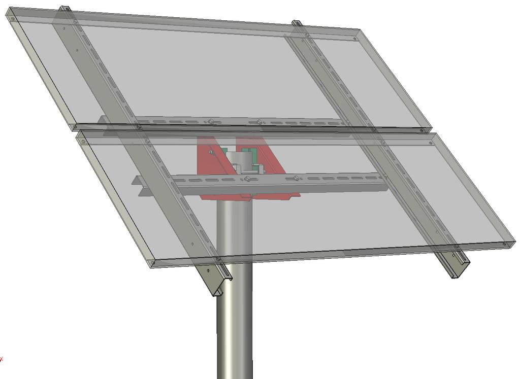 9 Universal Top-of-Pole Mount UNI-TP/02 Installation Guide Step 5 - mounting the PV assembly Parts Required Qty Part
