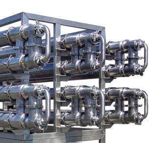 Versatility Adding the Duofl oat inline mixer to your double-tube heat exchanger enables you to