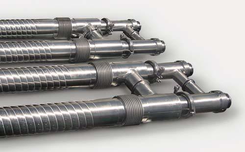 fl oating multi-tube heat exchanger with additional safety features.