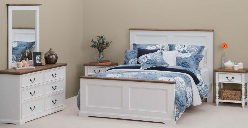$749 W1660 x D2226 x H1353mm Montana Bedroom Range Two tone, solid timber