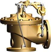 Offshore Applications Model 50-20 Seawater Service Pressure Relief Valve Sizes 1-1/14-24 Automatically relieves excess