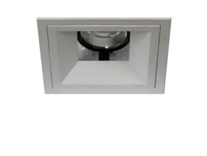 Housing 6" Square Recessed, Open Reflector in White or Clear Finish, New Construction Housing 16, 23, or 30 Watts Up to 900,