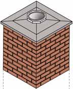 joints between casing and flue block Outer casings built into inner leaf of cavity wall Outer gather Standard firechest Suitable foundation Open Fire using Standard Firechest