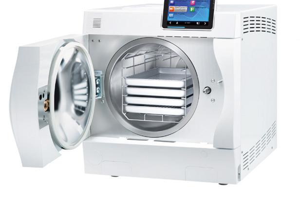Melag 41B+ Premium Class is a standalone autoclave. Simply fill with water, connect to the power supply and select your cycle.