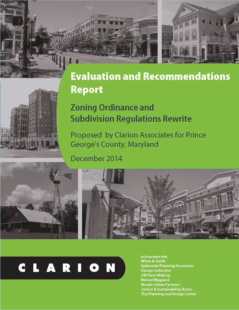 Identification of areas where the current development regulations fall short of best practices, as well as the zoning tools and changes needed to address the key themes.