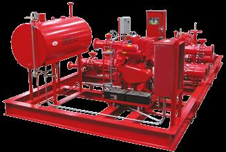 All pump houses meet the requirements of UL, ULC, FM, NFPA13, NFPA20, and MBMA. Both horizontal and vertical models provide capabilities to 5,000 gpm.