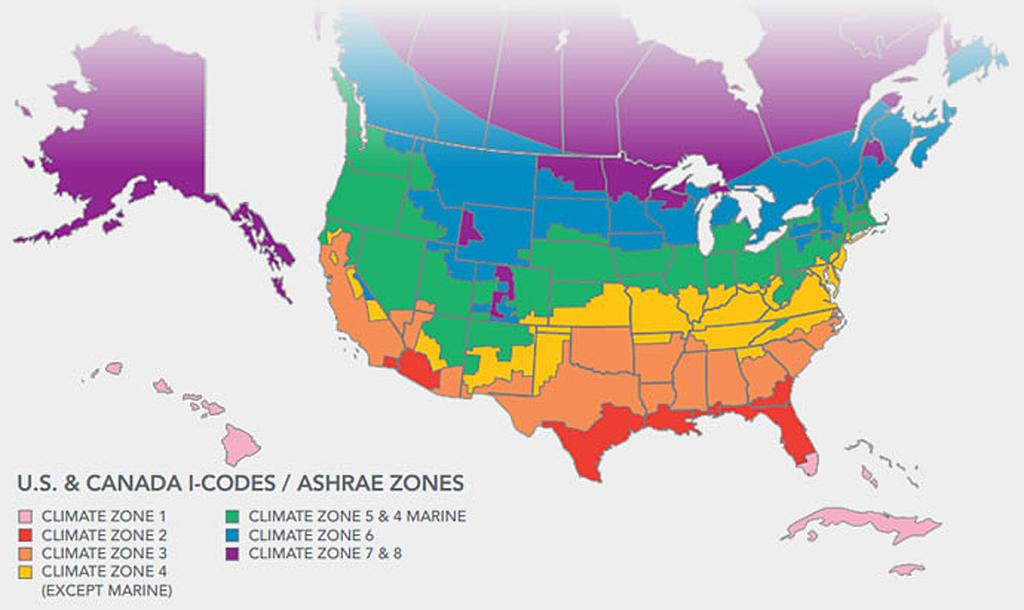 ASHRAE Climate Zones