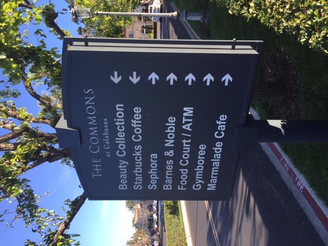 Directional Signage Option Existing Internal Directional Sign located within The