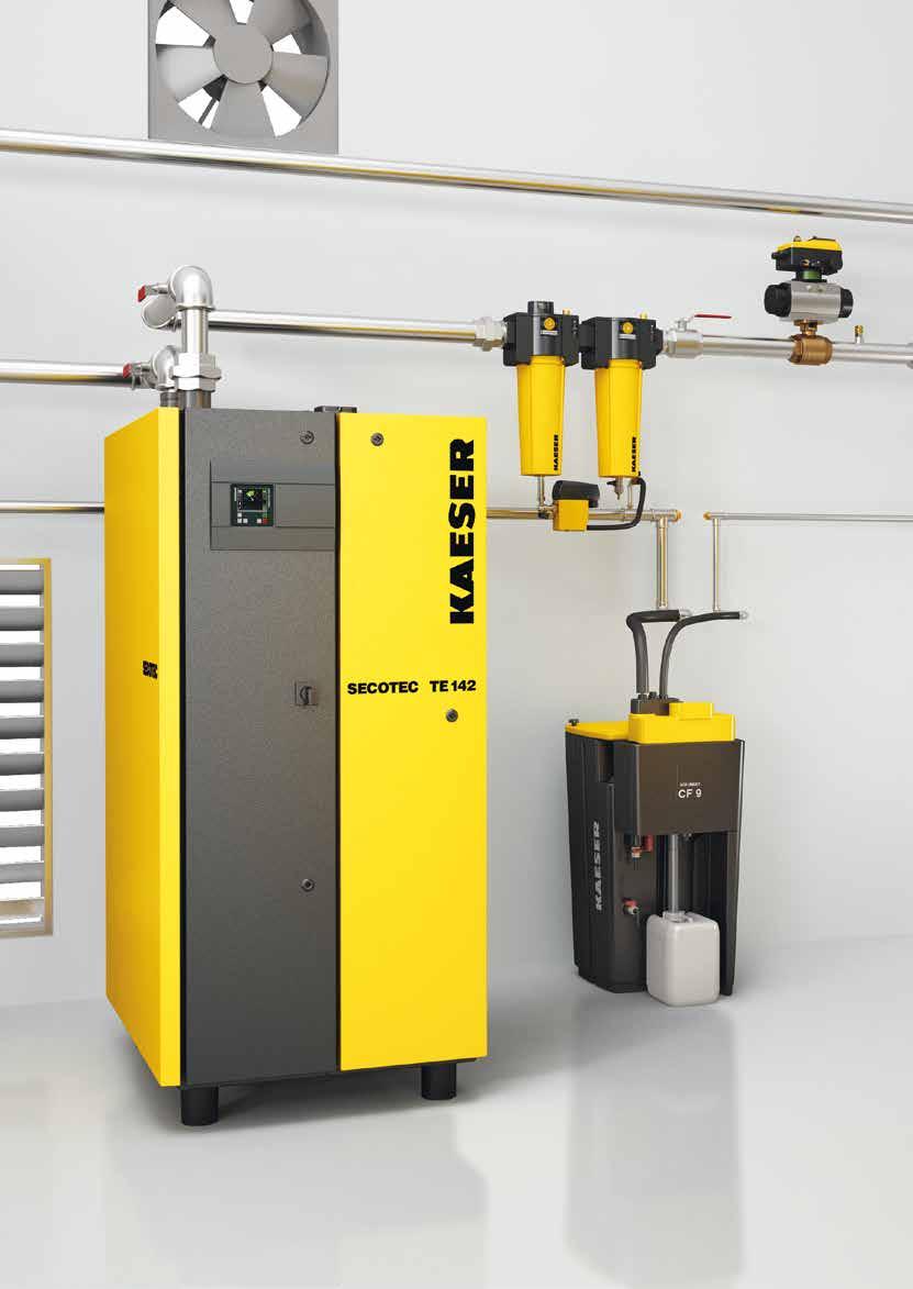 Minimal differential pressure SECOTEC refrigeration dryers from KAESER truly shine when it comes to exceptionally low differential pressure.