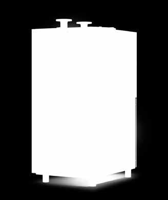 SECOPACK LS heat exchanger system (3) Compressed air outlet Refrigerant inlet