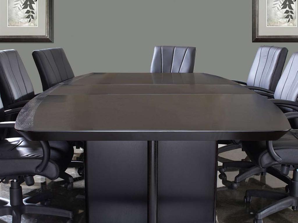 Smart Technology Center Our 2000 Conference Table uniquely offers both advanced design aesthetics and forward-looking A/V system technology integration.
