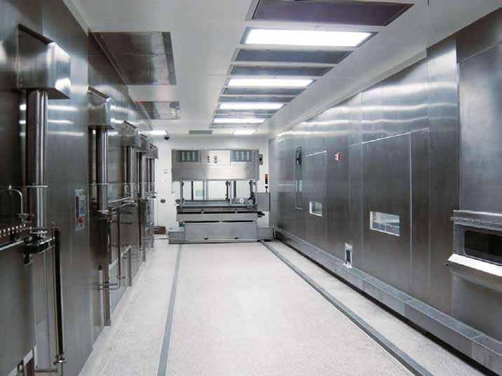 FIXED SYSTEMS These are systems which are built into the individual freeze dryers and can load each shelf one row at a time or in packages of several rows at a time: Operating speed: up to 500
