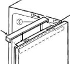 o It is possible to make minor adjustments to the position of the furniture door using the screws on the top and the bottom of the appliance door.