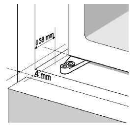 Installing your refrigerator o You need to ensure you leave the ventilation spaces marked in the diagram above.