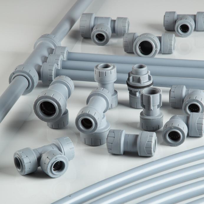 03 PIPES For hot and cold water supply and heating systems, the most suitable pipes are solid wall polybutylene (PB, also known as Polybutene, Polybut-1-ene and Polybutene-1) or cross-linked