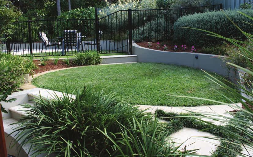 Small Level Lawn Area with the