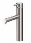 37 MALMSJÖN kitchen faucet. Single lever. Zirconium coated brass. Swivel spout: 360.