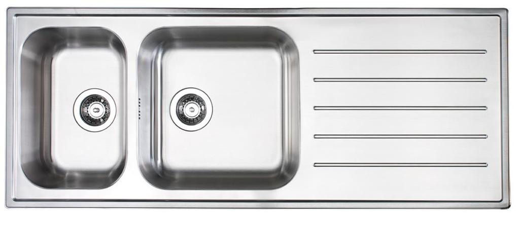 - Fits cabinet frames minimum 50cm wide. L45 D39, H15cm. 402.021.24 2. FYNDIG insert sink 1 bowl with drainer 1,350.- Fits cabinet frames minimum 50cm wide. Reversible; can be used with the drainer to the right or left.
