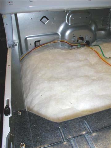 Hidden Bake Element After lifting or removing cooktop, remove two ¼