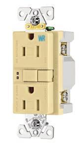 miswiring protection: GFCIs will not provide power downstream when wired incorrectly Tri-combo head terminal and mounting screws UL Listed, fully compliant with all latest UL943 Class A GFCI