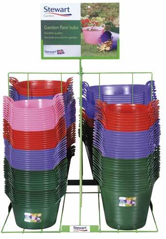 Garden Flexi Tub Red Pink Purple Black Flexi Tub Wire Display Stand Code Colour Size Quantity 4942STAND 1.2x1.