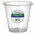 Stand GROWING & GARDENING HERB POT, CLEAR POTS & SAUCERS Self Watering