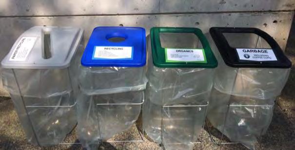14. Temporary Event Bins 1. Event organizers may submit a request to Facilities Management for additional waste collection services for an event. 2. Single garbage bins should not be used. 3.