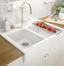 STYLE AND FUNCTION Great value for money with this durable stainless steel sink with a drainboard plus a faucet whose high