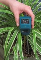 Homeowners can purchase a very accurate moisture meter for less than $10 which also works very well for indoor plants or container gardening.