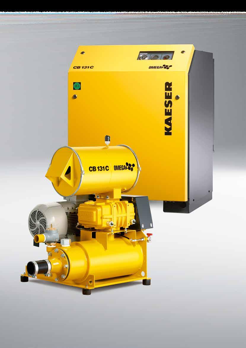 59 to 93 m³/min Differential pressure: - Pressure up to 1000 mbar - Vacuum to 500 mbar Minimal pulsation and
