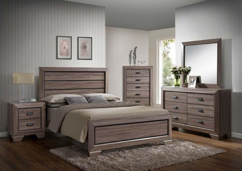 CAIRO Cairo Collection a substantial bedroom collection finished in a dark brown colour with black insets and matching black handles.