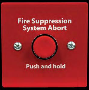 HCVR-AS ABORT SWITCH UL Listed and FM Approved Capable of aborting releasing operation Available in red or gray Includes a back box for surface mount HCVR-AS is a single action push button abort