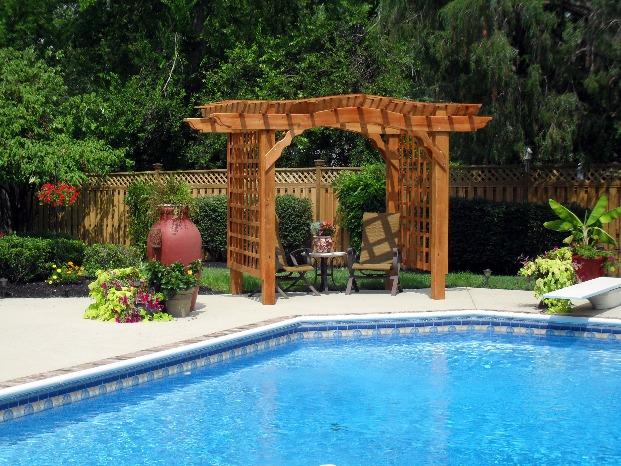 space. Pergolas are available in either kit or installed form.