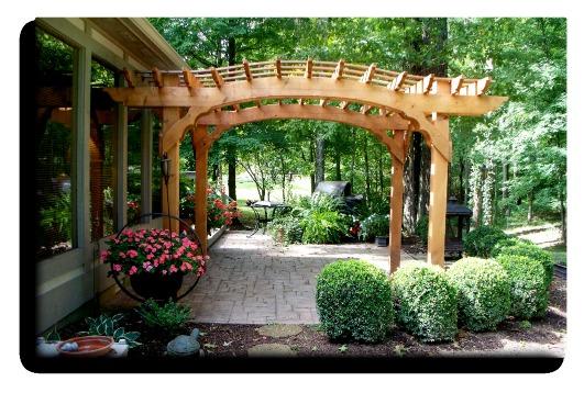 The Arch top pergola is a uniquely attractive style that was