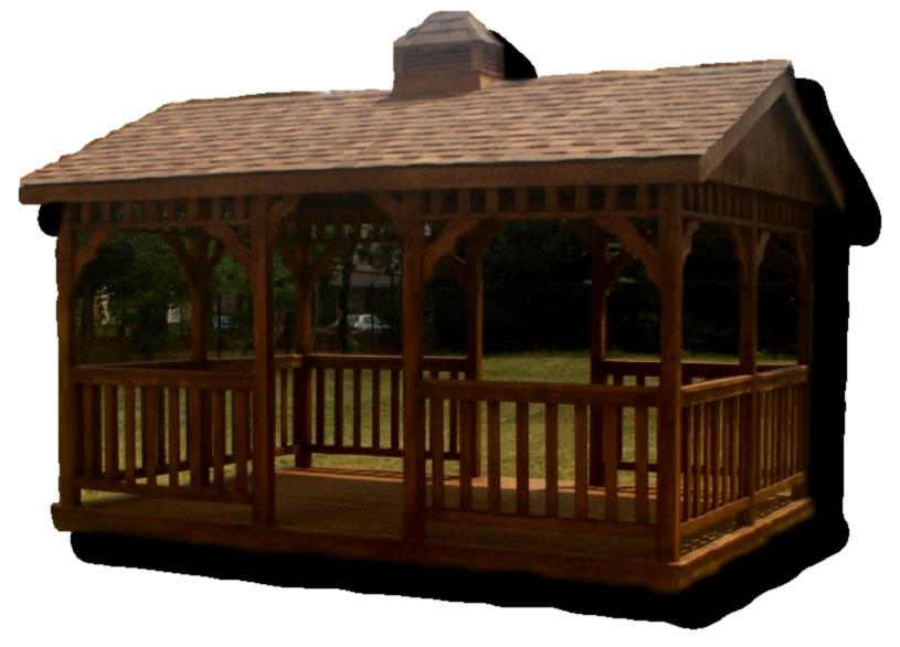 Our treated pine pavilions are manufactured right here in