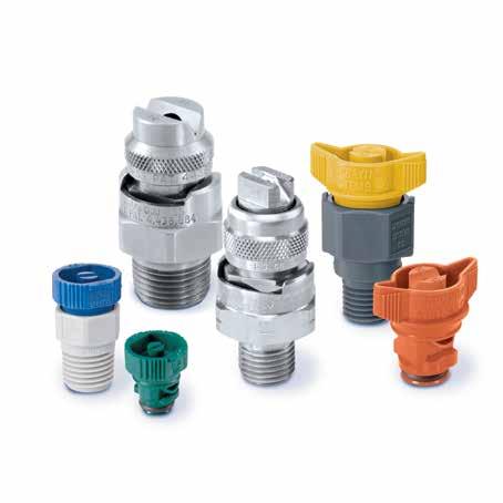 QUICK-CONNECT SPRAY NOZZLES Quick VeeJet and ProMax Quick VeeJet Flat Spray Nozzles Fast installation and easy/automatic alignment of spray tips Miniature versions available for operations where