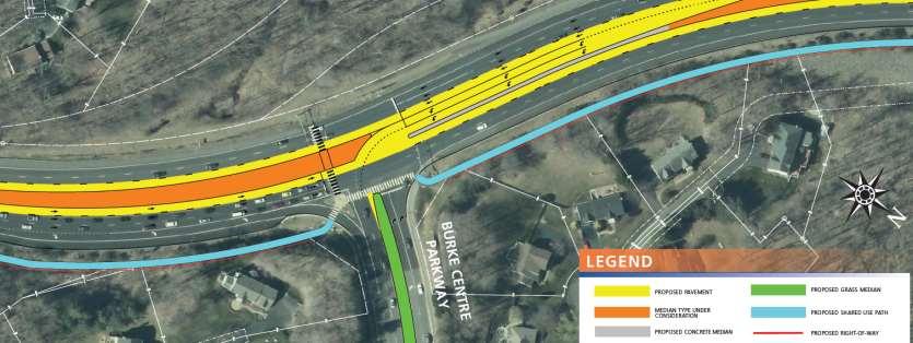 Burke Centre Parkway Intersection Options Prohibit Left Turns from Burke Centre Parkway Improved safety and increased southbound and