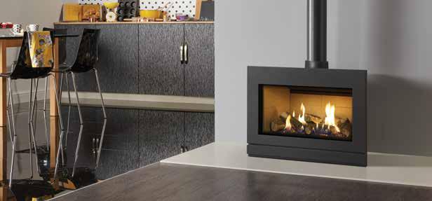 Gas Riva2 F670 Stoves Riva2 F670 Glass with Brick-effect lining Riva2 F670 Steel in Graphite with Vermiculite lining Combining exceptional aesthetics with the latest gas fire innovations, the Riva2