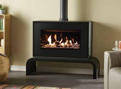 styling options offered. Studio fires have a choice of fuel effects and lining options, depending on the model, which enhance the flames and let you customise your fire to your tastes.
