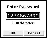 Entering configuration mode Instruction Display Screen Terminology the user will be prompted to enter the configuration-mode password. Press or to select a character.